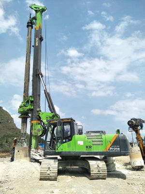 Diameter Hydraulic Piling Rig 43 / 37max Kedalaman Untuk Konstruksi KR125A 1500mm