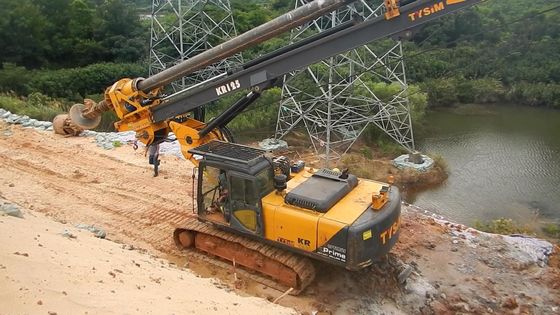 Mesin Piling Rig dengan Tekanan Pilot 3.9MPa Kapasitas 94.3ton dan Torsi Maks 150 KN.m untuk Pengeboran Fondasi