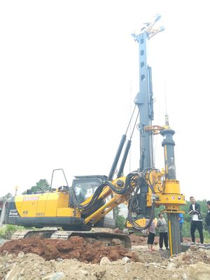 Mesin Piling Rig Berkinerja Tinggi dengan Kapasitas 94.3ton, 100kN Max Pulling Force dan 150 KN.m Max Torque untuk Pengeboran Yayasan