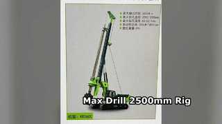 Rig Pengeboran Mesin Tiang Pancang KR360C Max 2500mm