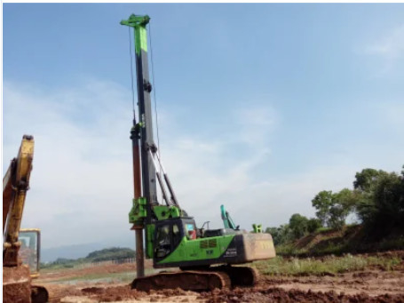 Excavator Air Well Drill Foundation Boring Rock Auger KR150A 1300mm Hydraulic Piling Rig