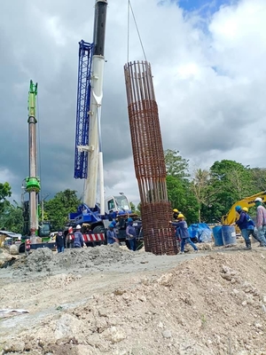 KR220C 64/51m Perangkat Piling Hidraulik Generasi Platform Kontrol Elektronik Perangkat Piling Hidraulik