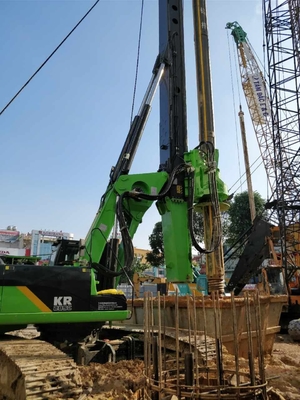 Diameter 2500mm Rig Pengeboran Putar 80M Mesin Bor Hidrolik Piling Tunnel KR285C