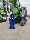 Rig Piling Rotary Hidraulik Ruang Kepala Rendah Pertama KR125ES Ketinggian Operasi 8m