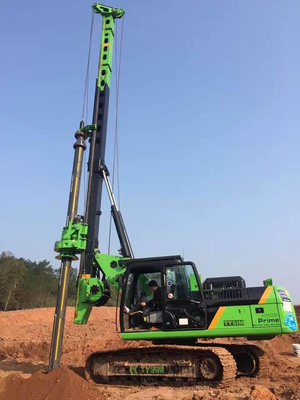 Rotary Piling Rig Berukuran Sedang Dengan Chassis Kelas Satu Kr150c Pile Driver 150 KN.M