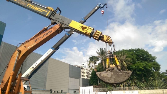 Bagian Lampiran Excavator Peralatan Konstruksi Lengan Teleskopik Alat Pengeboran 22490mm