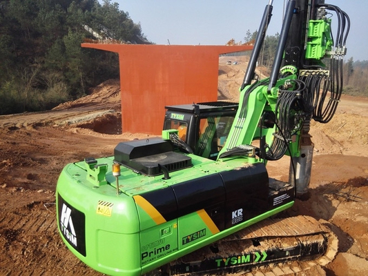 Rig Tiang Pengeboran Beton Rotary Tysim Portable Mesin Bor Garis Hidraulik KR60C