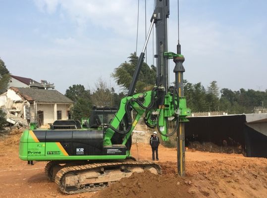 Hydraulic Piling Rig with 1200mm Max Drilling Diameter and Hydraulic Joystick Control for Efficient Construction Equipment Pengendalian pengeboran dengan mesin pengeboran