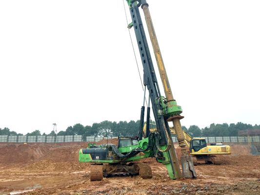 Rig Piling Hidraulik dengan Lebar Operasi 4300mm Diameter Pengeboran Max 1200mm dan Berat Total 28 T untuk Proyek Berskala Besar