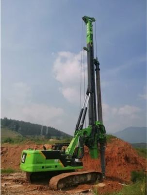 Rig Piling Hydraulic dengan diameter tumpukan 300 sampai 1050 mm, kedalaman pengeboran hingga 30 meter dan berat transportasi 5,4 ton