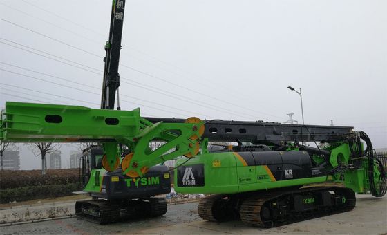 Piling rig hidrolik dengan kecepatan kerja 5 sampai 26 rpm Max Depth Pile 20mm dan Diameter Pile 300 ~ 1050 Mm